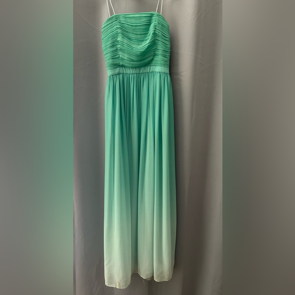 Erin ombré Green prom dress